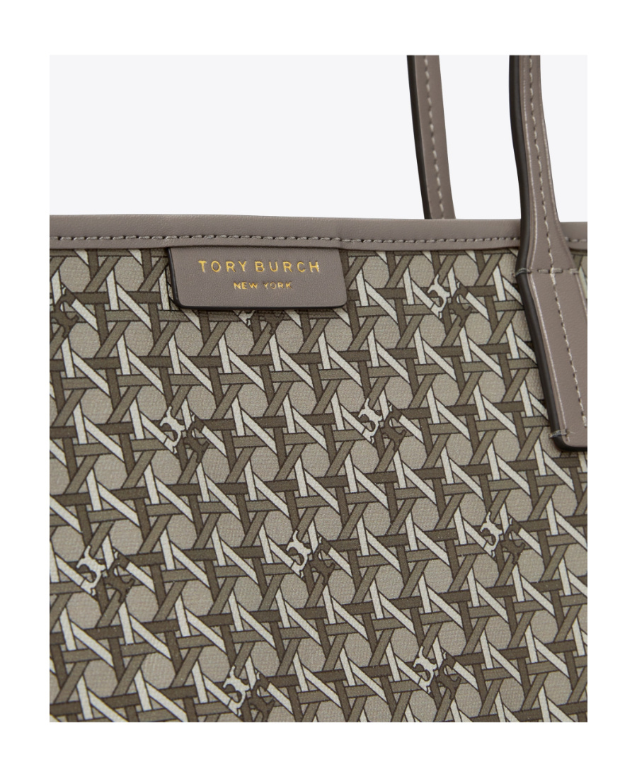 Tory Burch Small Zip Shopping Bag Always Ready In Green