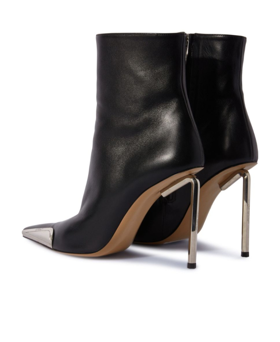 Shop Off-white Allen Key Pointed-toe Ankle Boots In Black