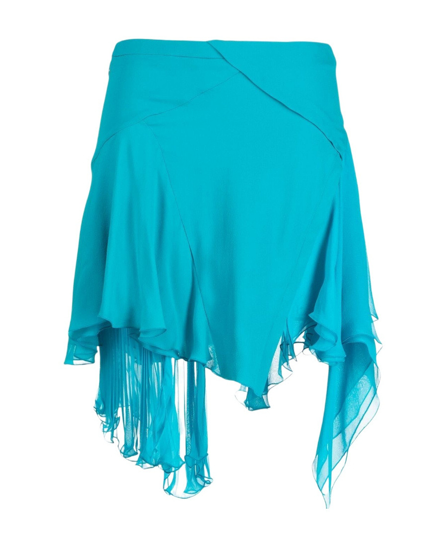 VERSACE VERSACE ASYMMETRIC HEM MINI SKIRT