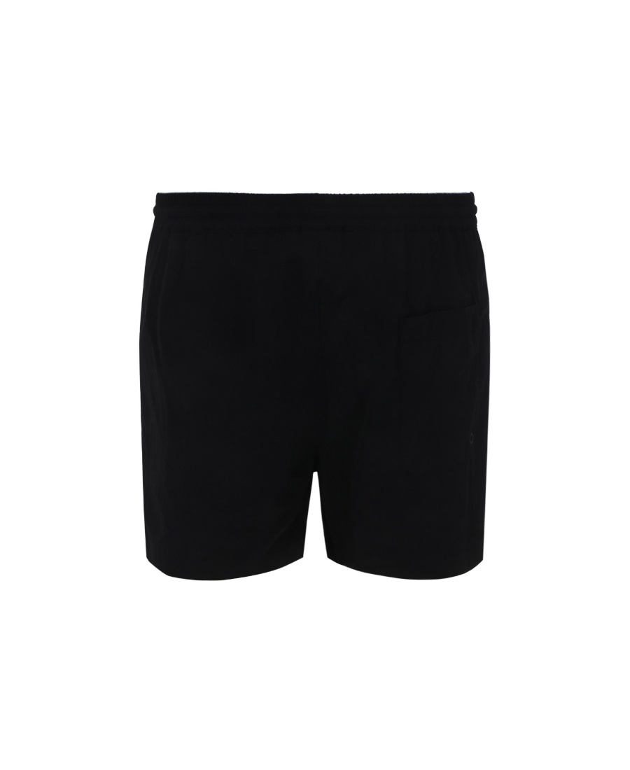 Msgm Bermuda Logo Neri In Black