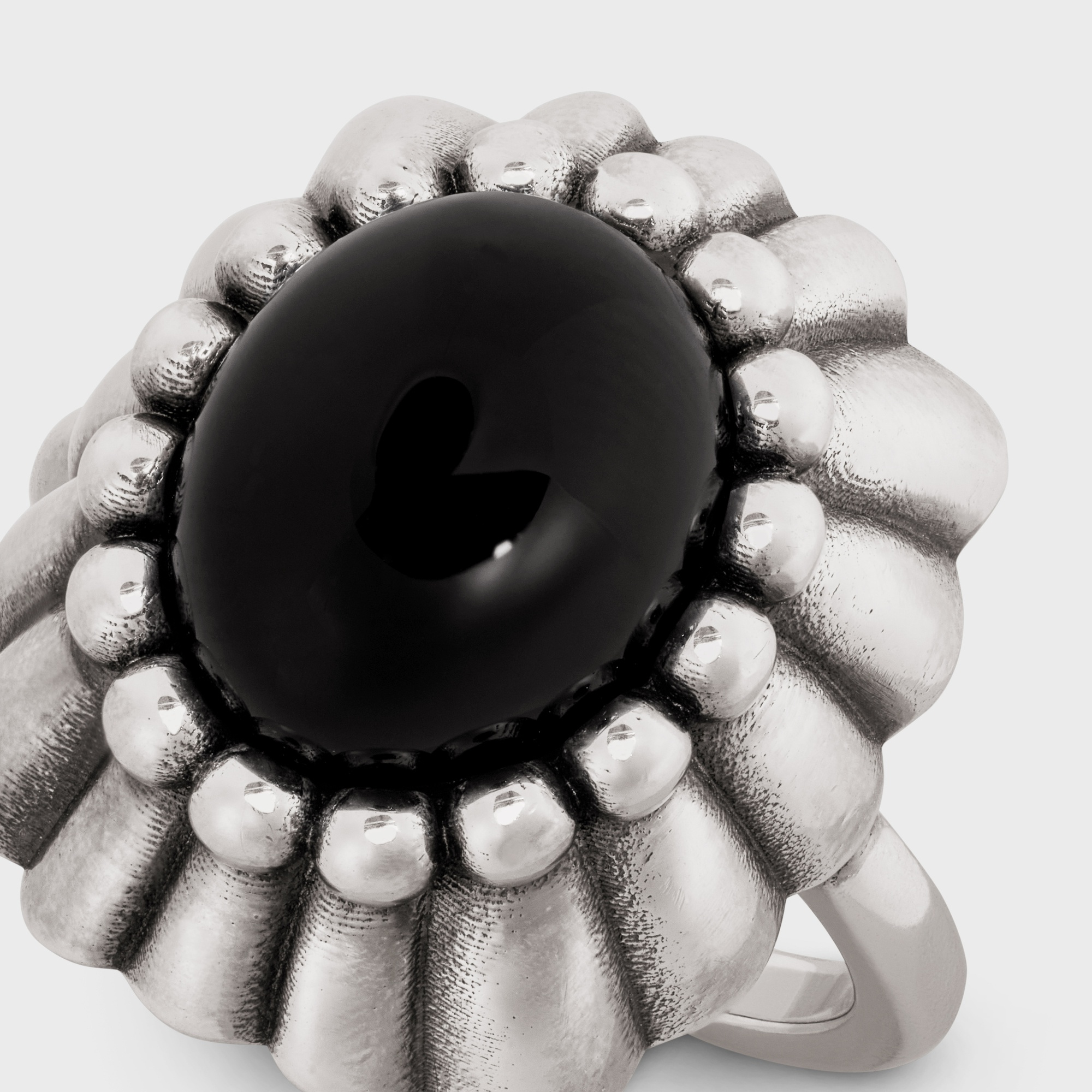 Celine Folk Ring In White