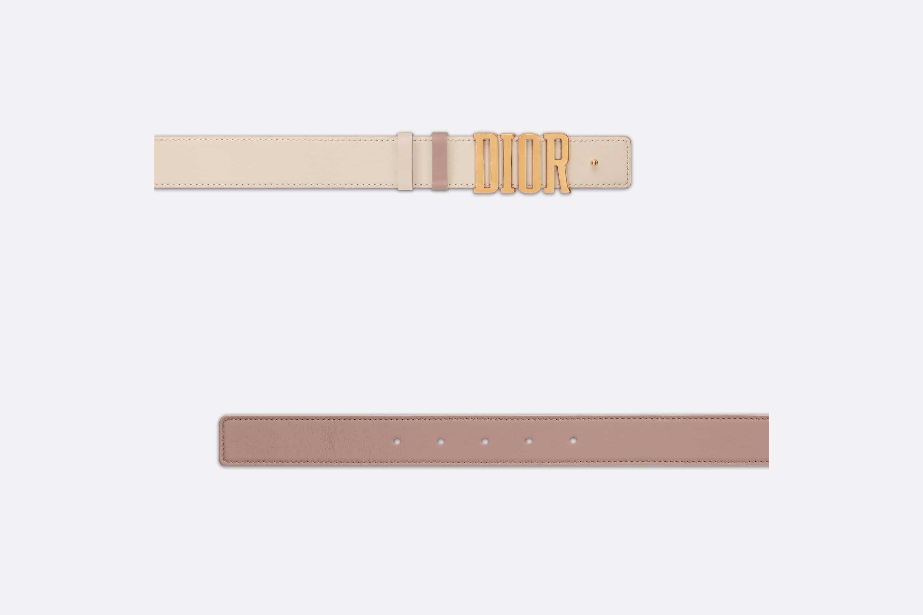 Dior D-fence Double Side Belt In Nude