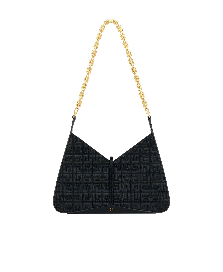 Givenchy 4g Jacquard Shoulder Bag In Black