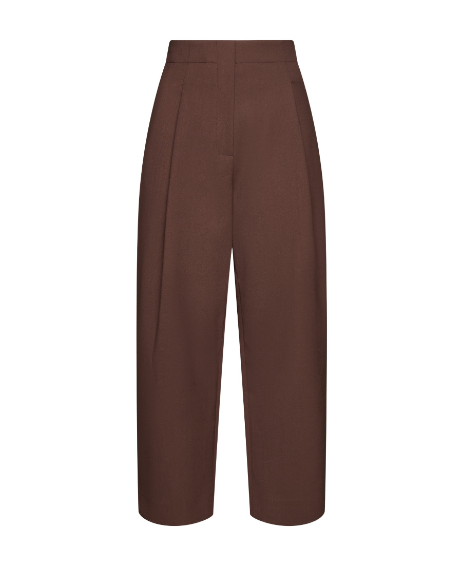 Studio Nicholson Dordoni High-waist Trousers In Brown