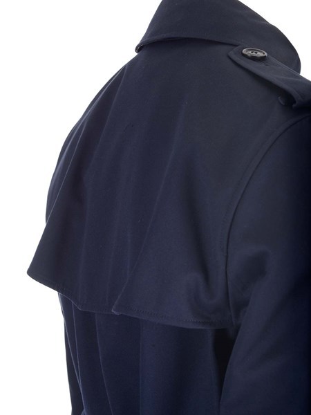 Shop Burberry Double-breasted Trench Coat In Black