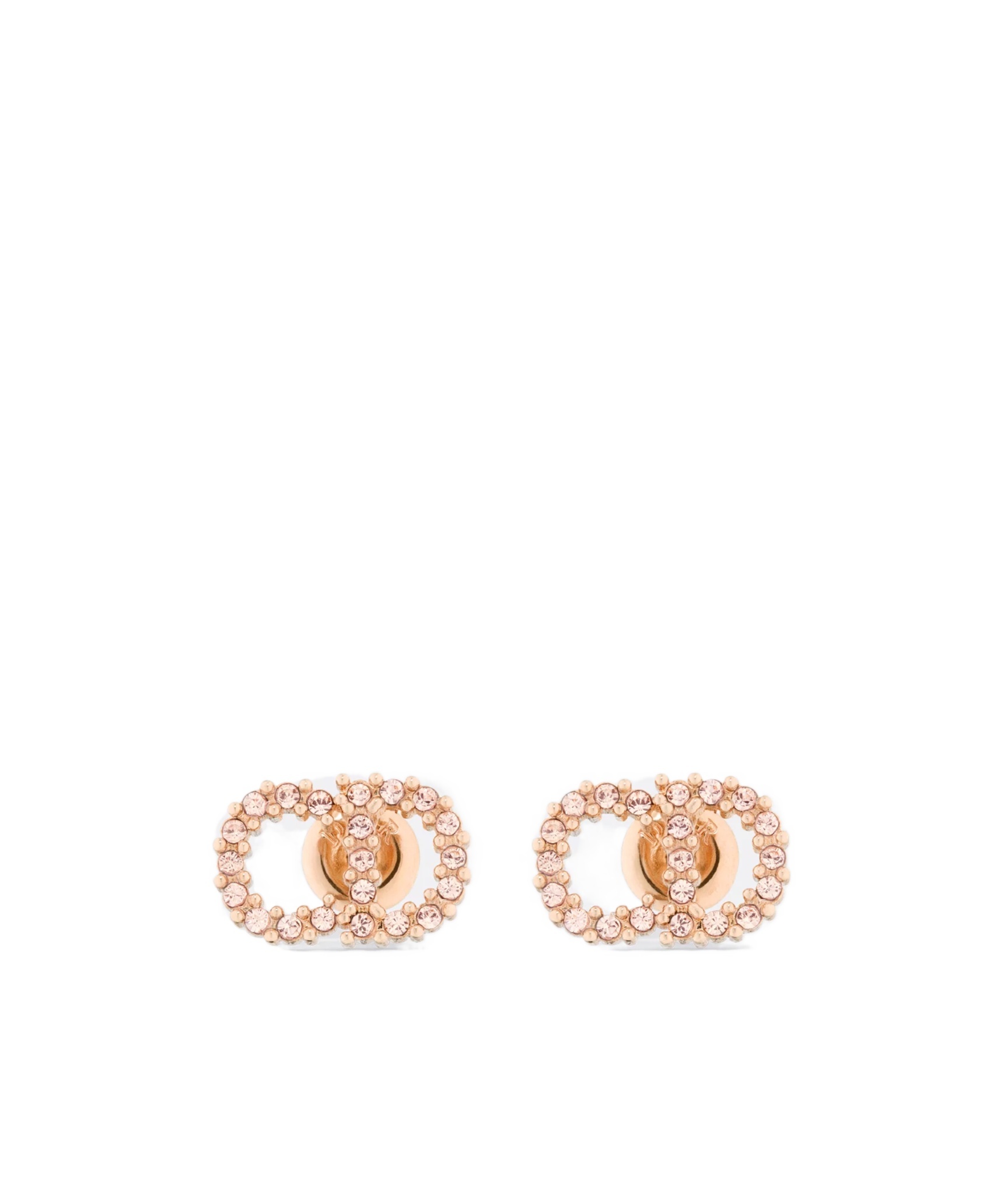 Dior Clair D Lune Stud Earrings In Gold