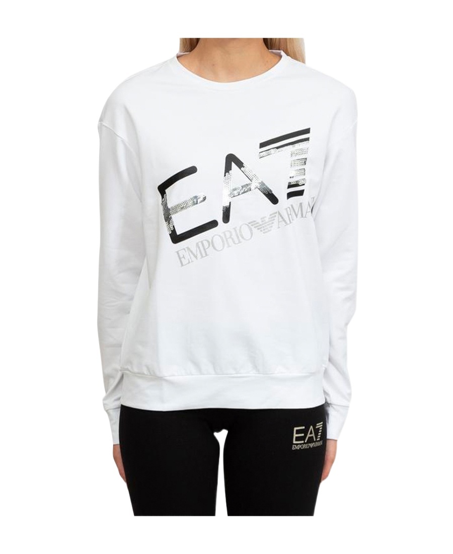 EA7 LOGO PATTERN SWEATER 