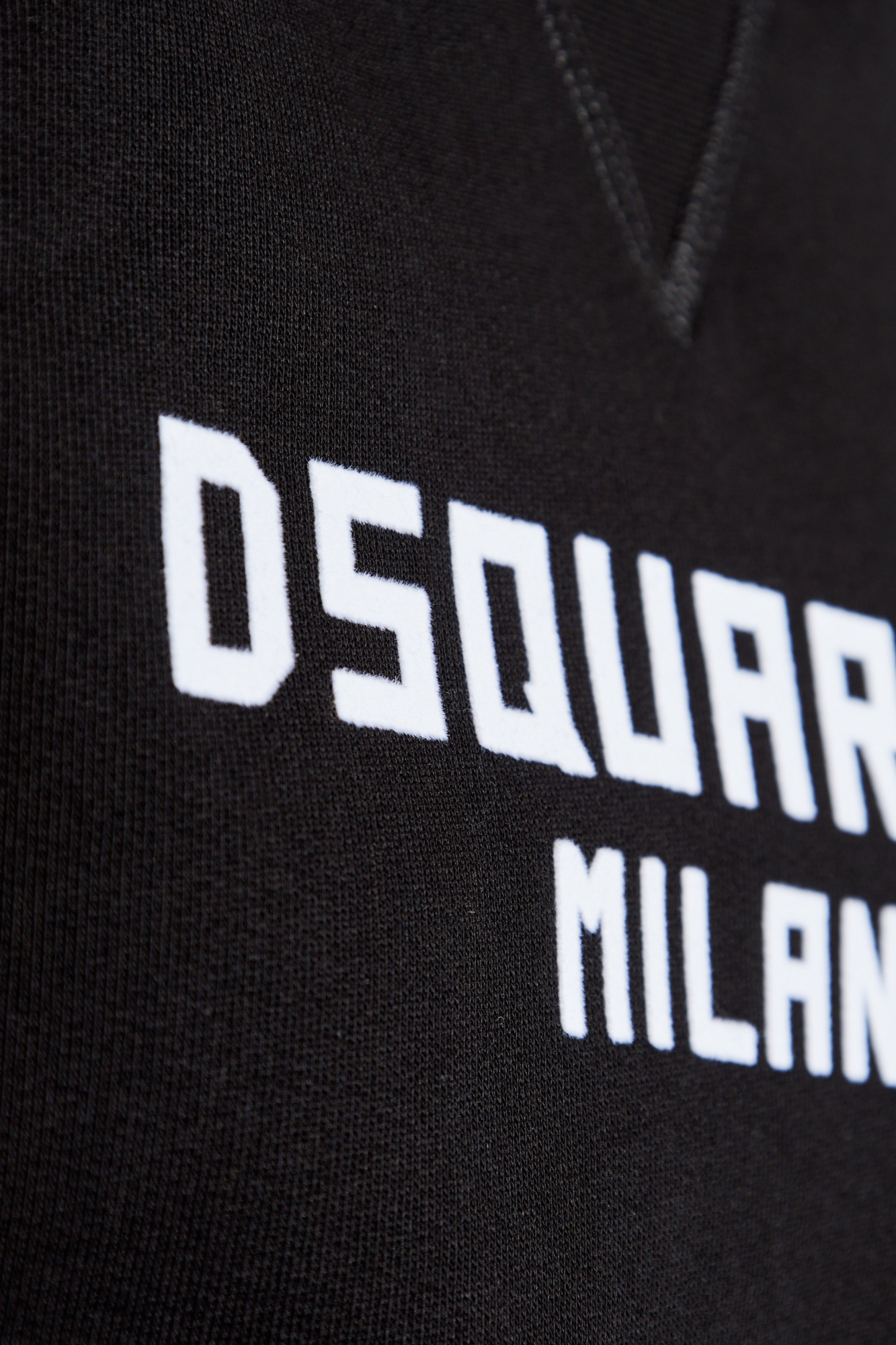 Dsquared2 Black Cotton Sweatshirt In Black