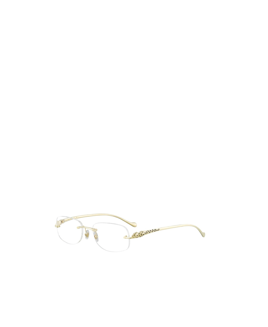 Cartier Panthère Rectangular Frame Glasses In Multi