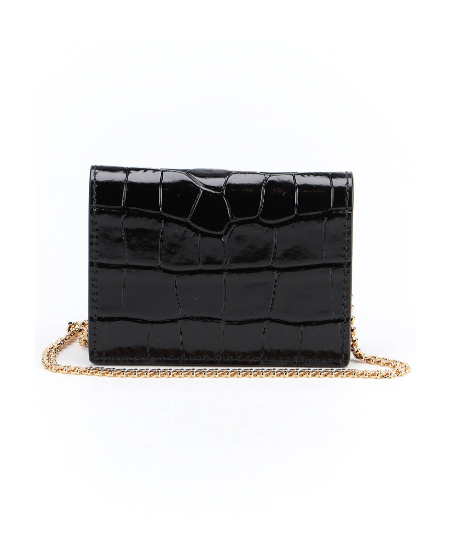 ALEXANDER MCQUEEN SKULL-STUD CHAIN WALLET