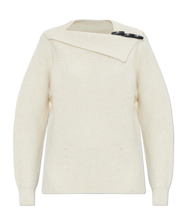 Isabel Marant Long-sleeved Sweater In Off White