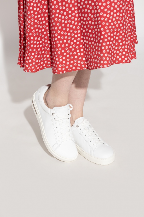 Shop Birkenstock Bend Low Leather Sneakers In White