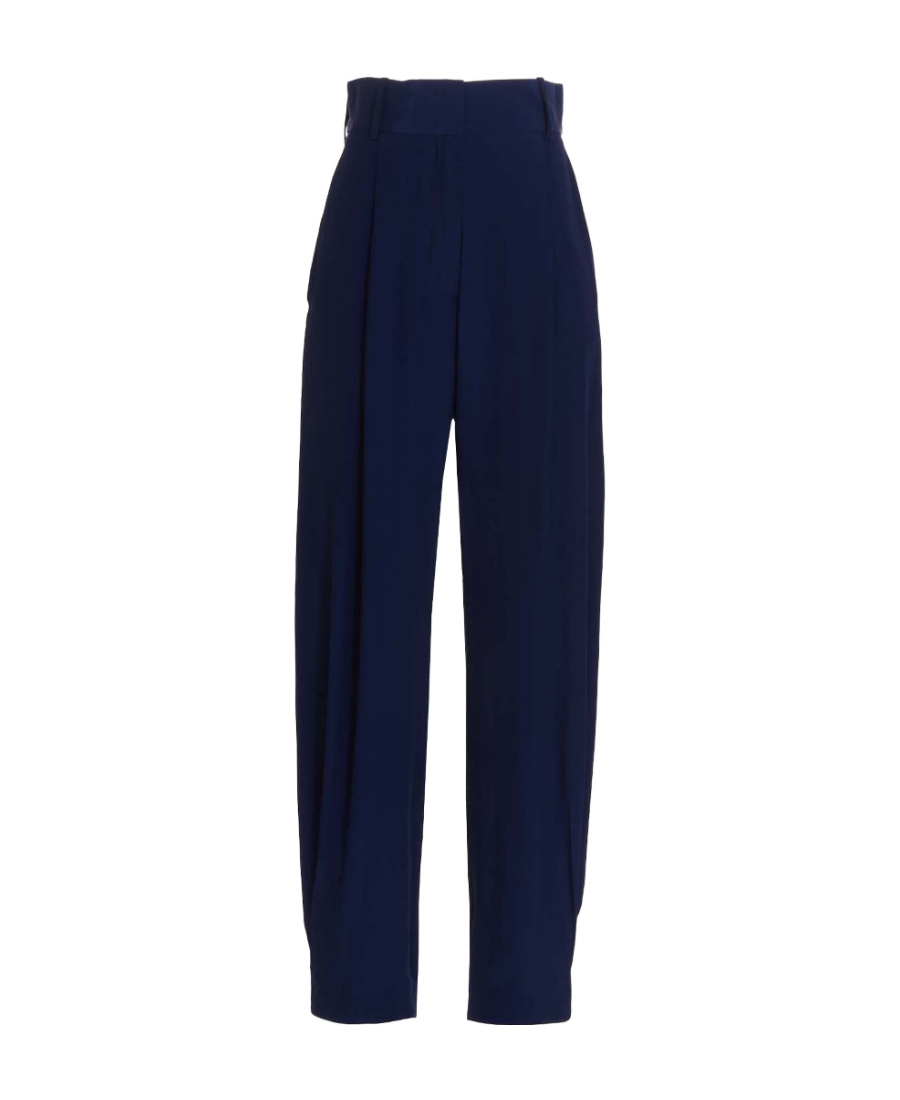 Rochas High-waisted Balloon Trousers In Blue