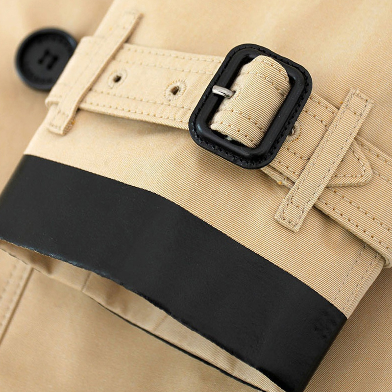 Burberry Double-breasted Trench Coat In Brown
