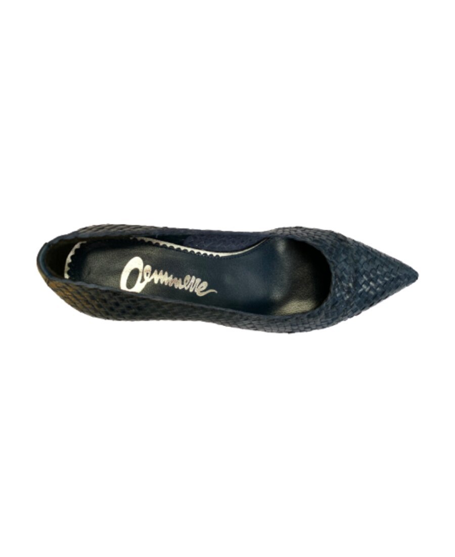Lela Rose Pointed Knitted High Heels In Blue