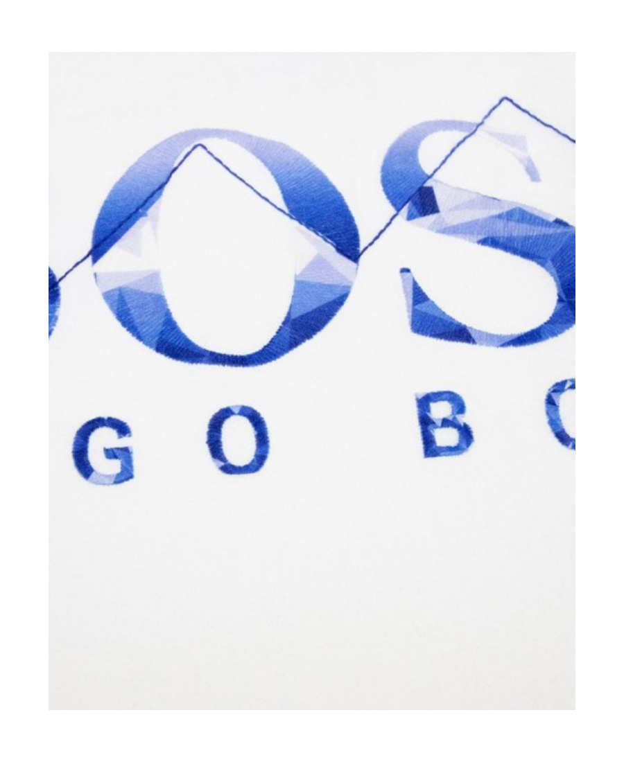 Hugo Boss Embroidered Logo T-shirt In White