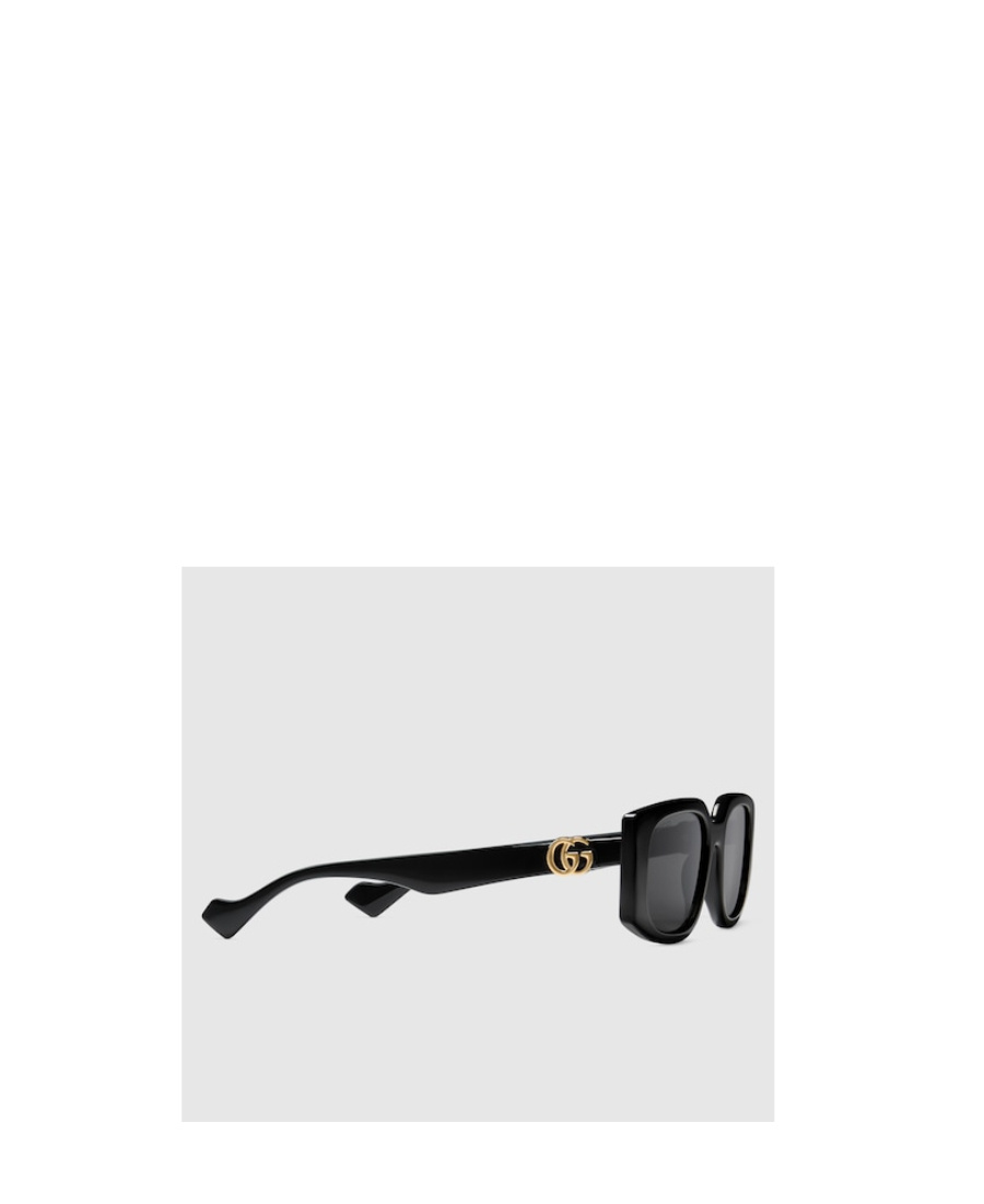 Gucci Rectangle-frame Sunglasses In Black