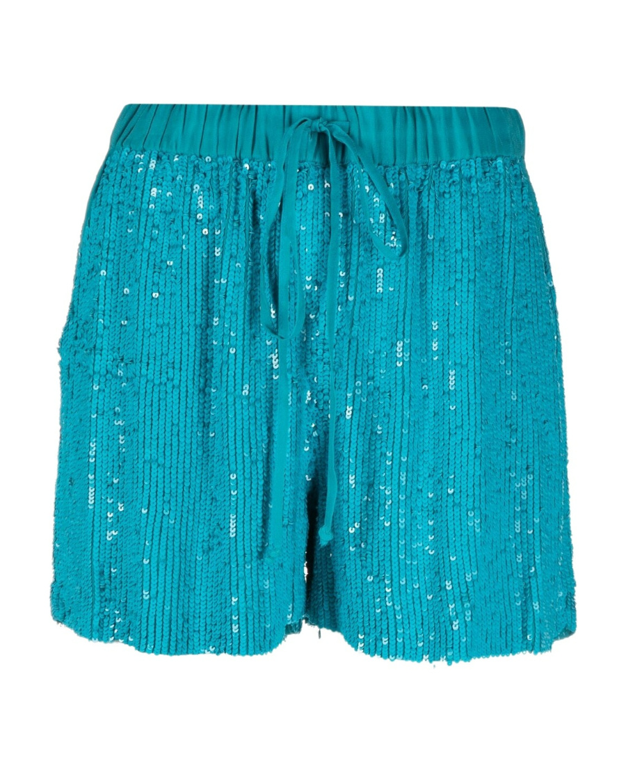 P.a.r.o.s.h Parosh Sequined Shorts In Blue