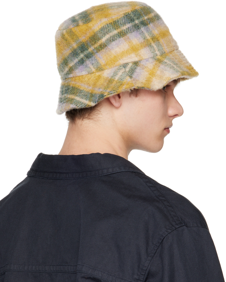 Isabel Marant Checked Fisherman's Hat In Black