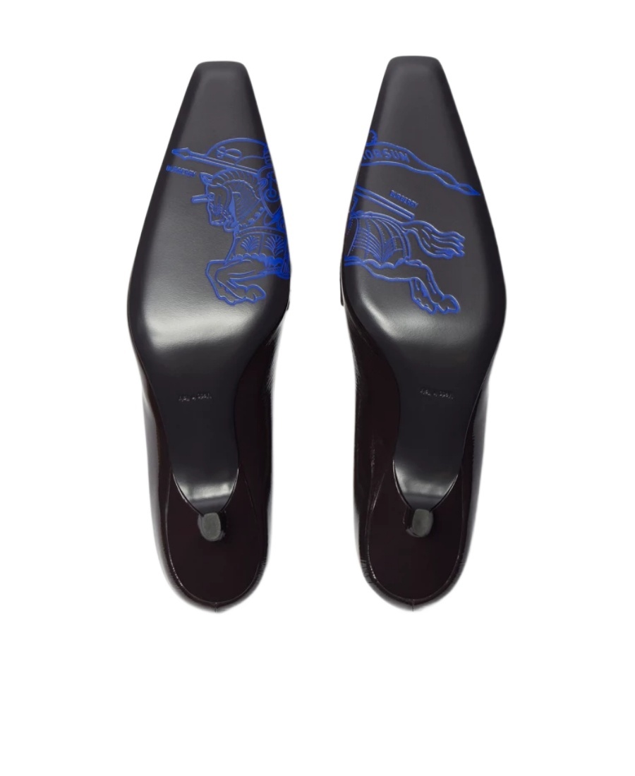Burberry Storm 50mm Leather Pumps In Black