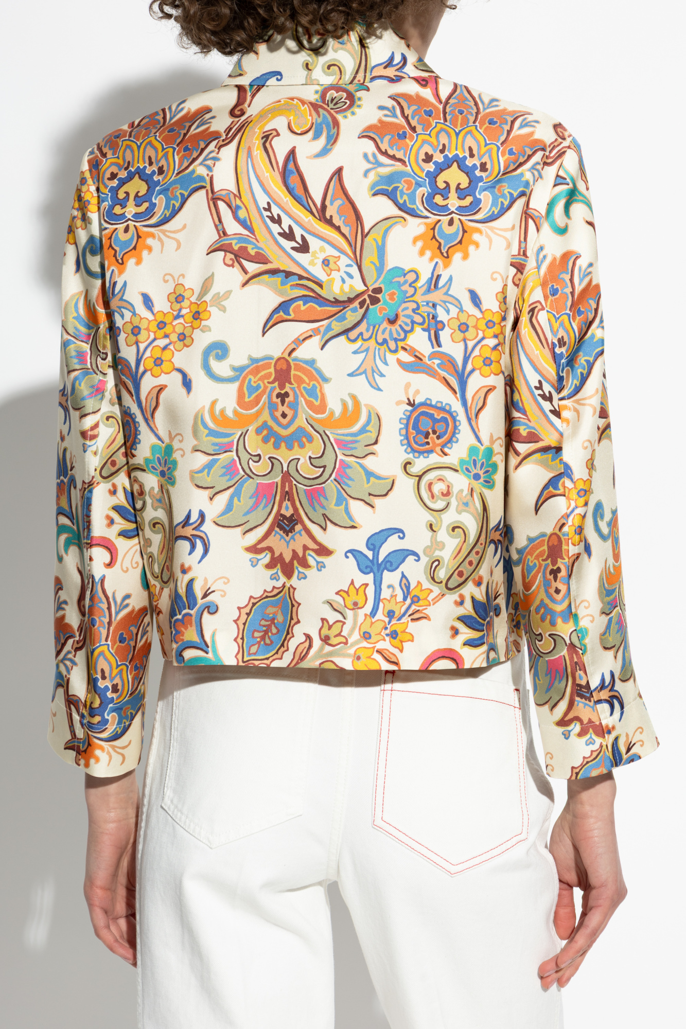 Etro Floral-print Cropped Jacket