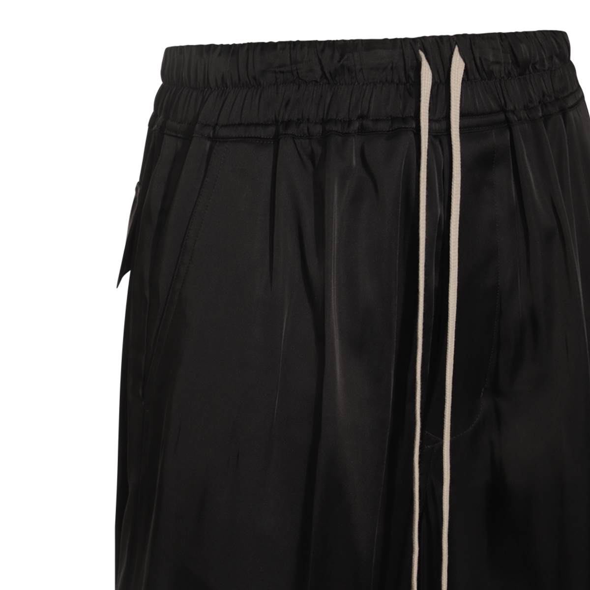 Rick Owens Relaxed Fit Trousers Elastic Waistband In Black