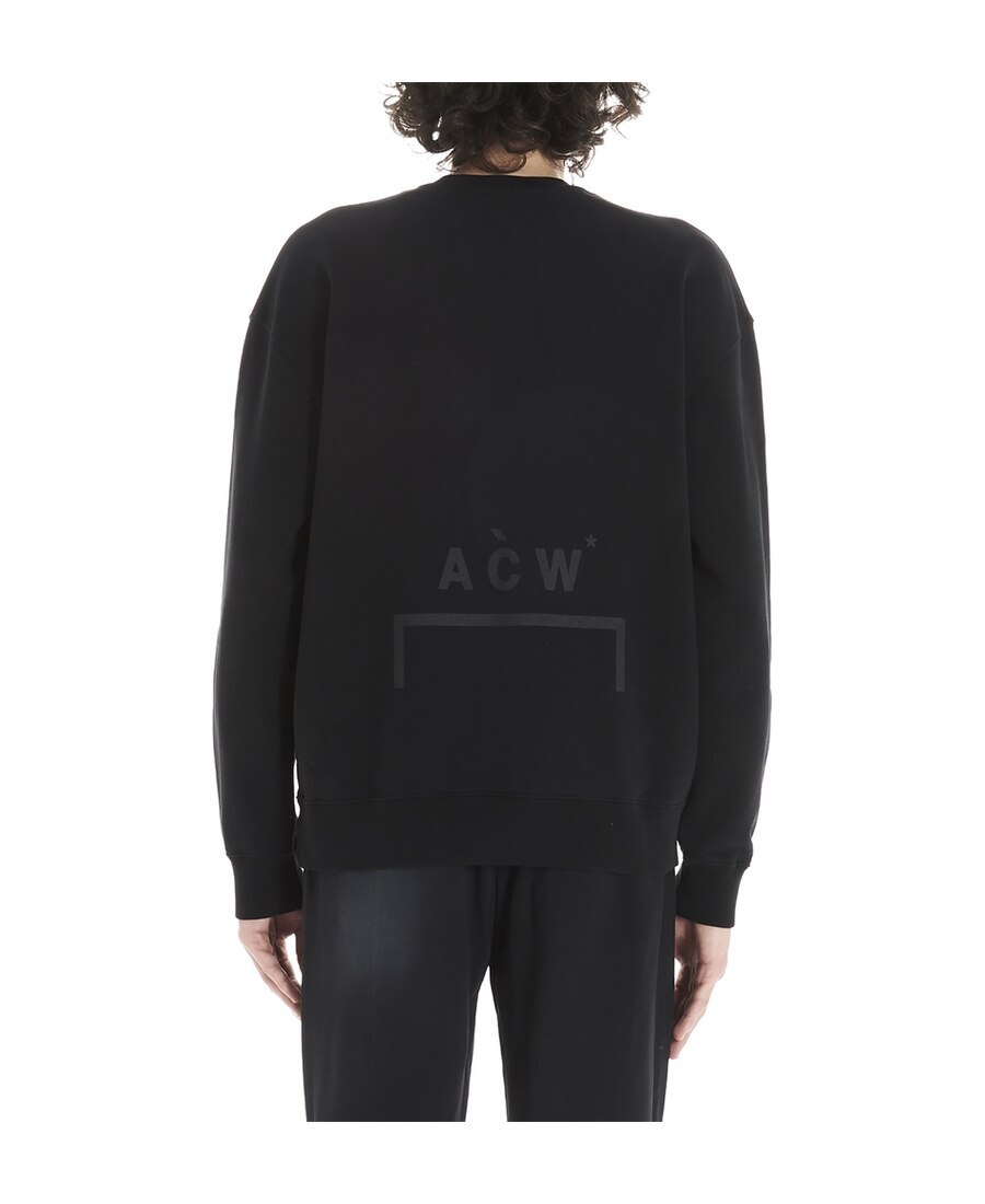 A-cold-wall* Logo-printed Round-neck Sweater In Black