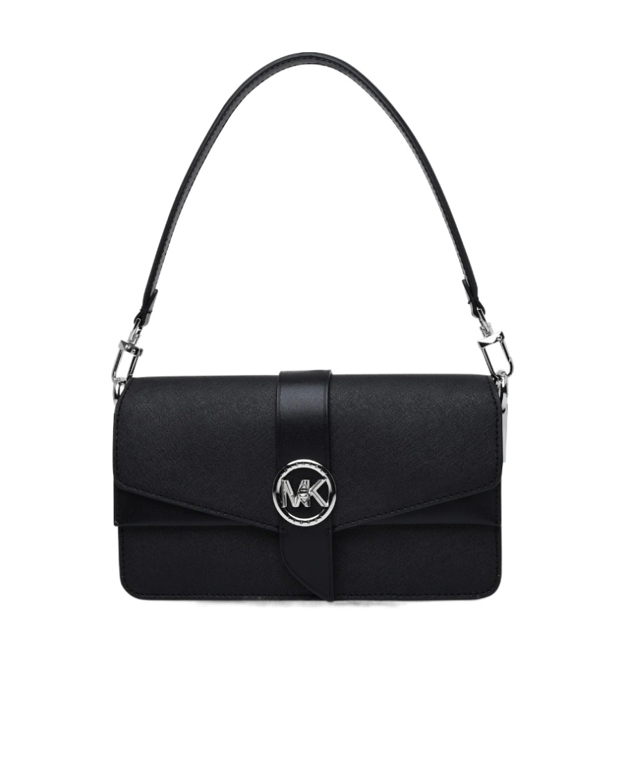 MICHAEL MICHAEL KORS LOGO-PLAQUE LEATHER TOTE BAG