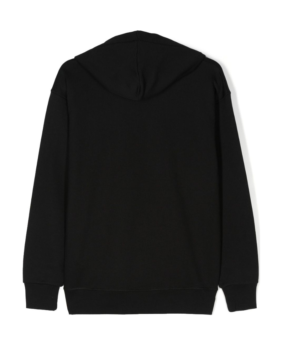 Dsquared2 Graphic-print Cotton Hoodie In Black