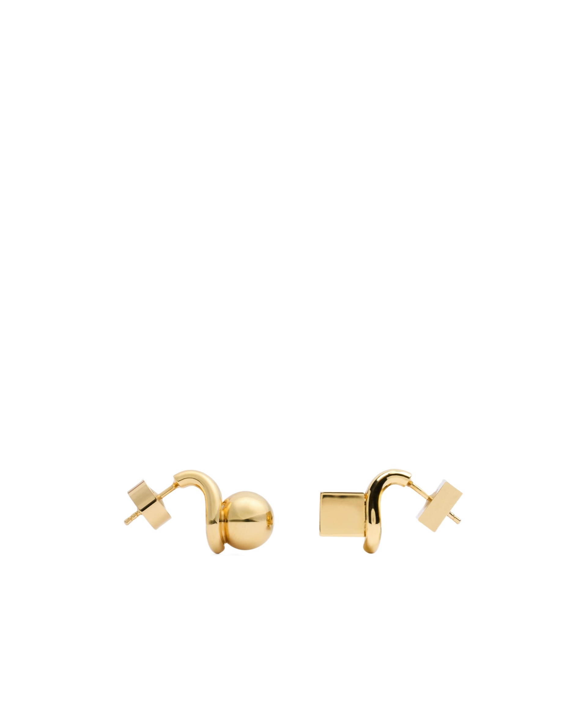 JACQUEMUS JACQUEMUS LES PUCES NODO ASYMMETRIC STUD EARRINGS 