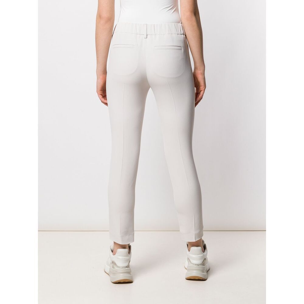 Brunello Cucinelli Tapered Elasticated Trousers In White