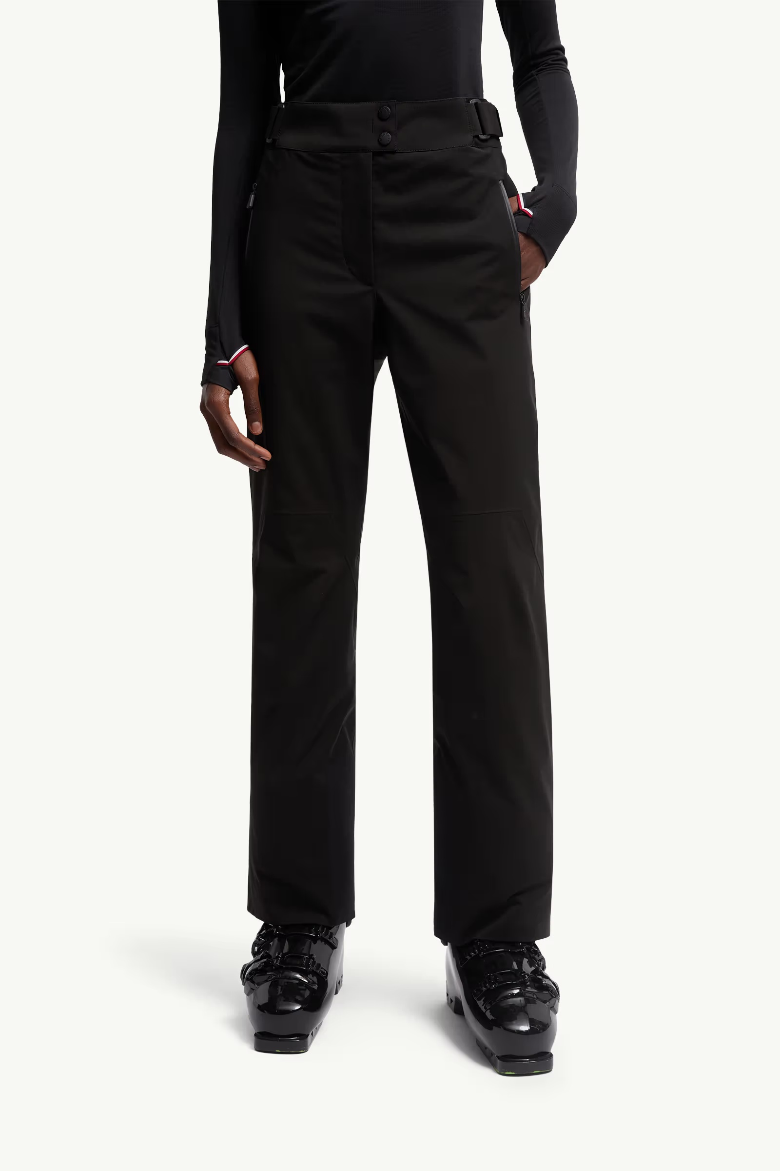 Moncler Padded Ski Trousers In Black