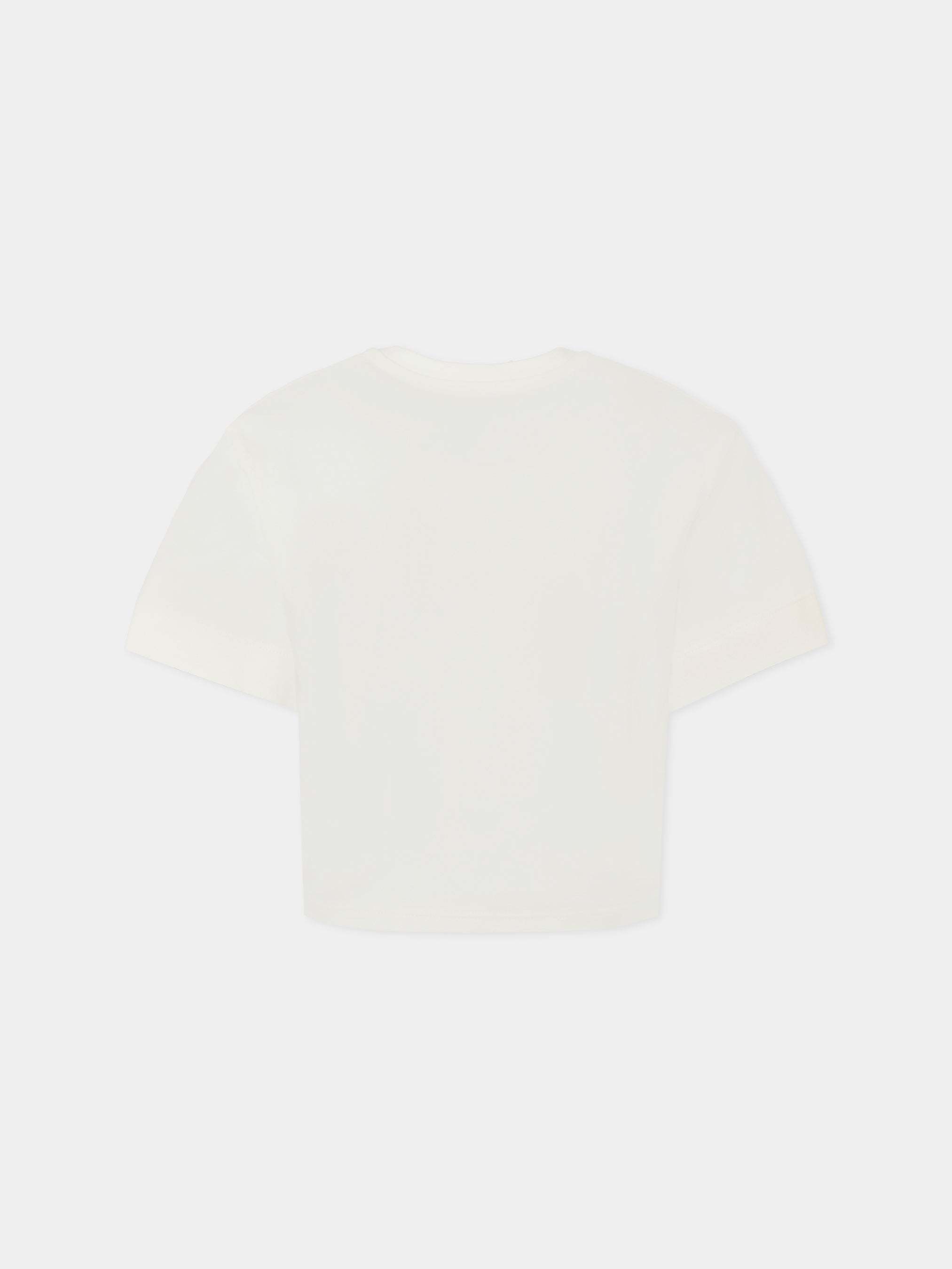 Chloé Logo-embroidered T-shirt In White