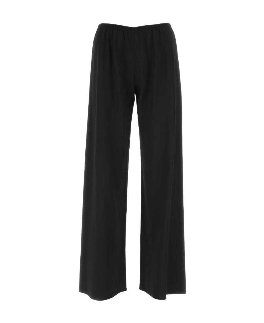 The Row Elasticated Waistband Wide-leg Trousers In Black