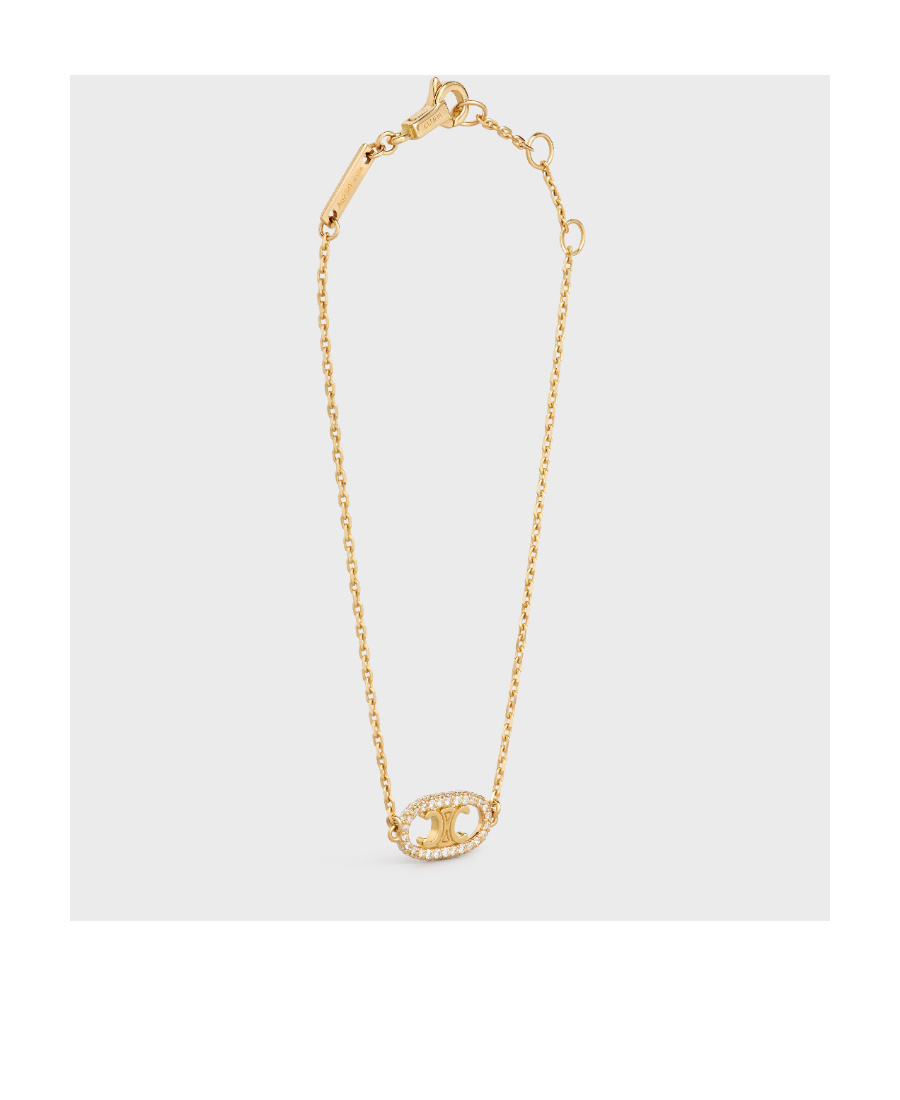 CELINE MAILLON TRIOMPHE BRACELET IN YELLOW GOLD AND DIAMONDS