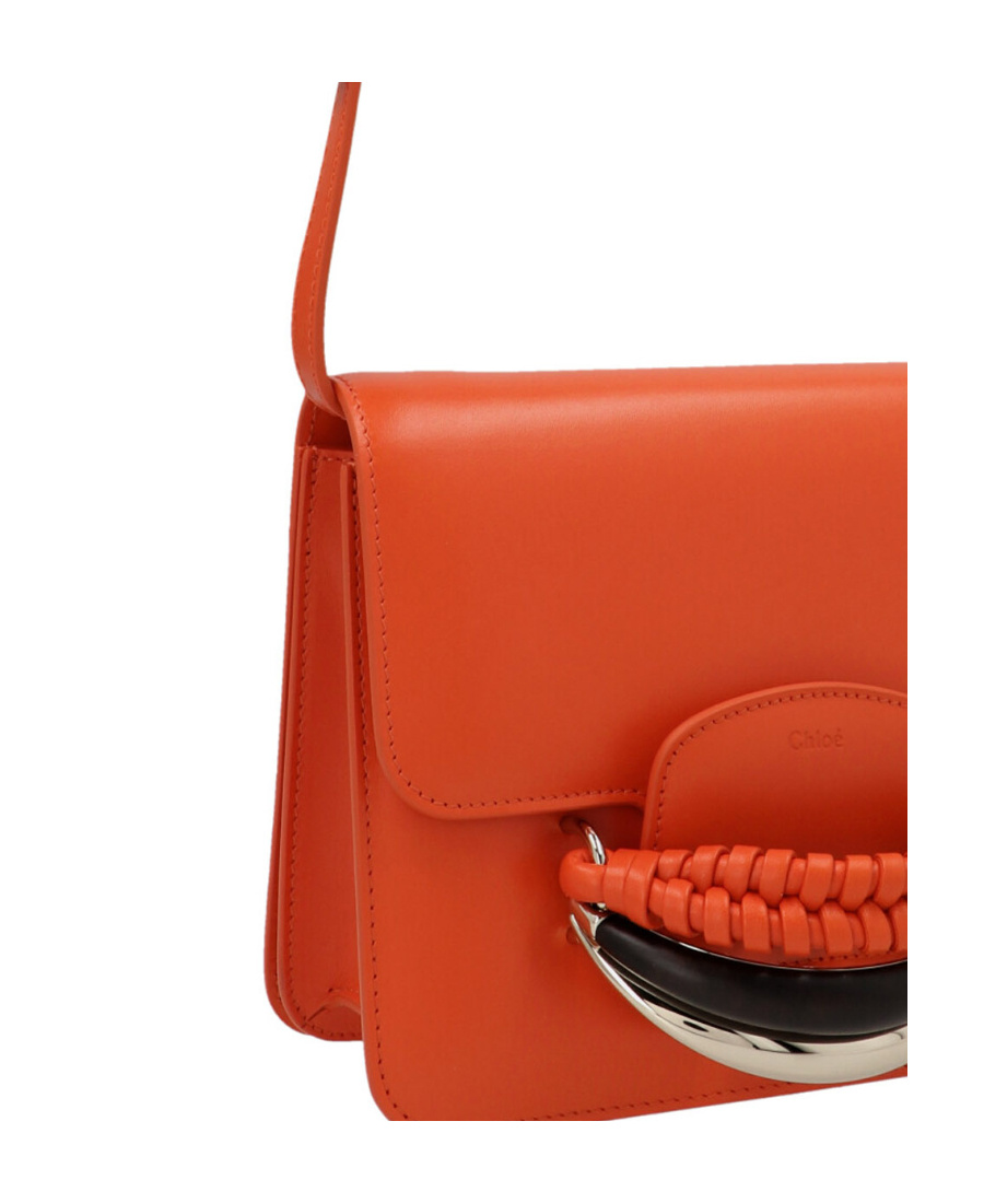 Chloé Kattie Leather Crossbody Bag In Red