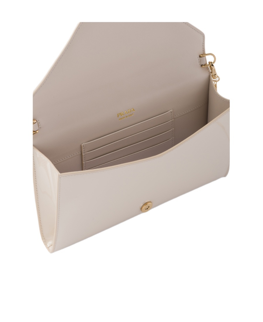 Prada Adjustable Shoulder Strap Single Shoulder Bag In Ivory