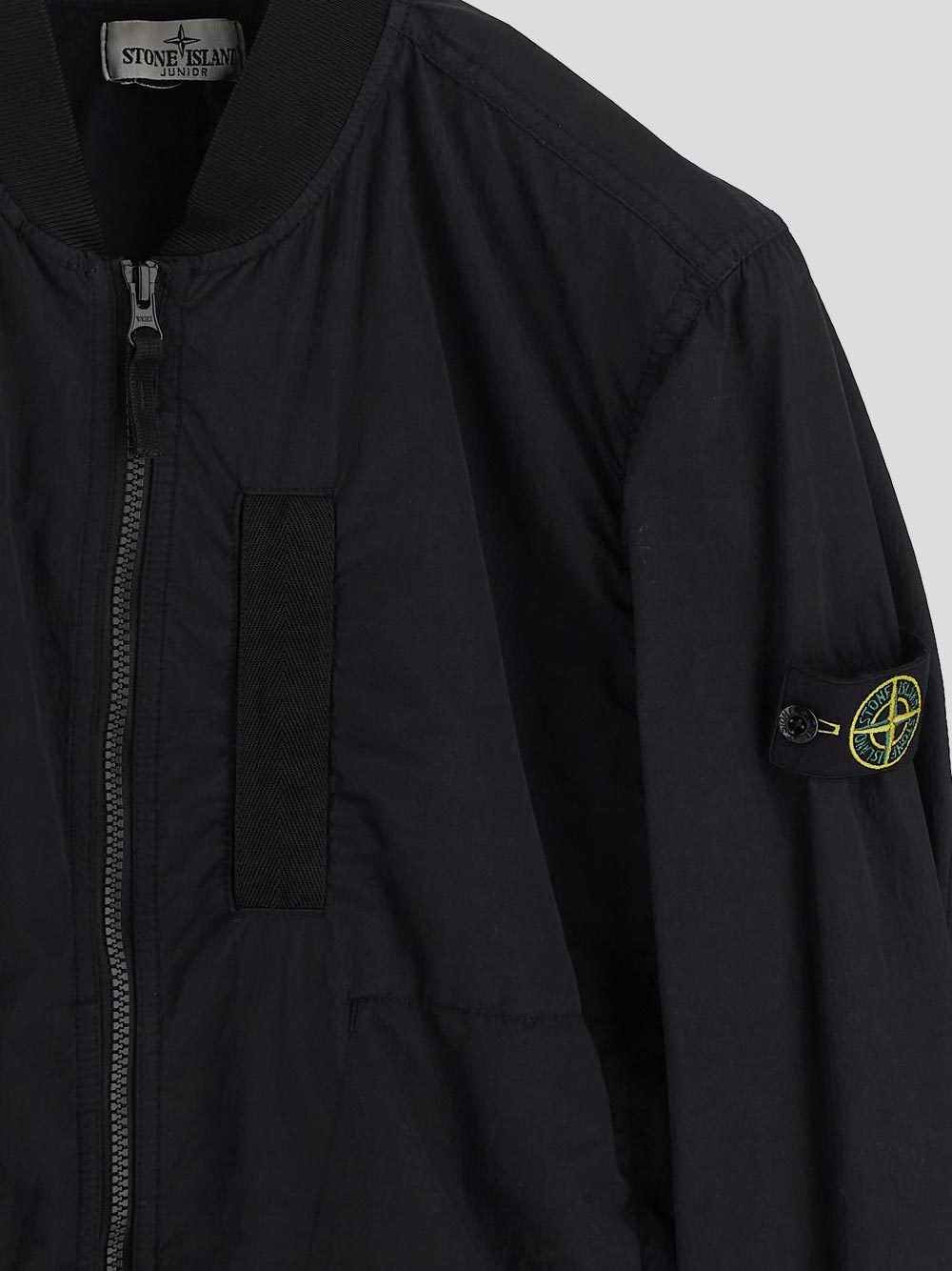 Stone Island Compass Lightweight Bomber Jacket In Black