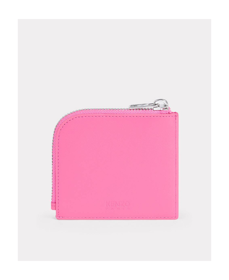 Kenzo Logo-print Zip-up Wallet In Pink