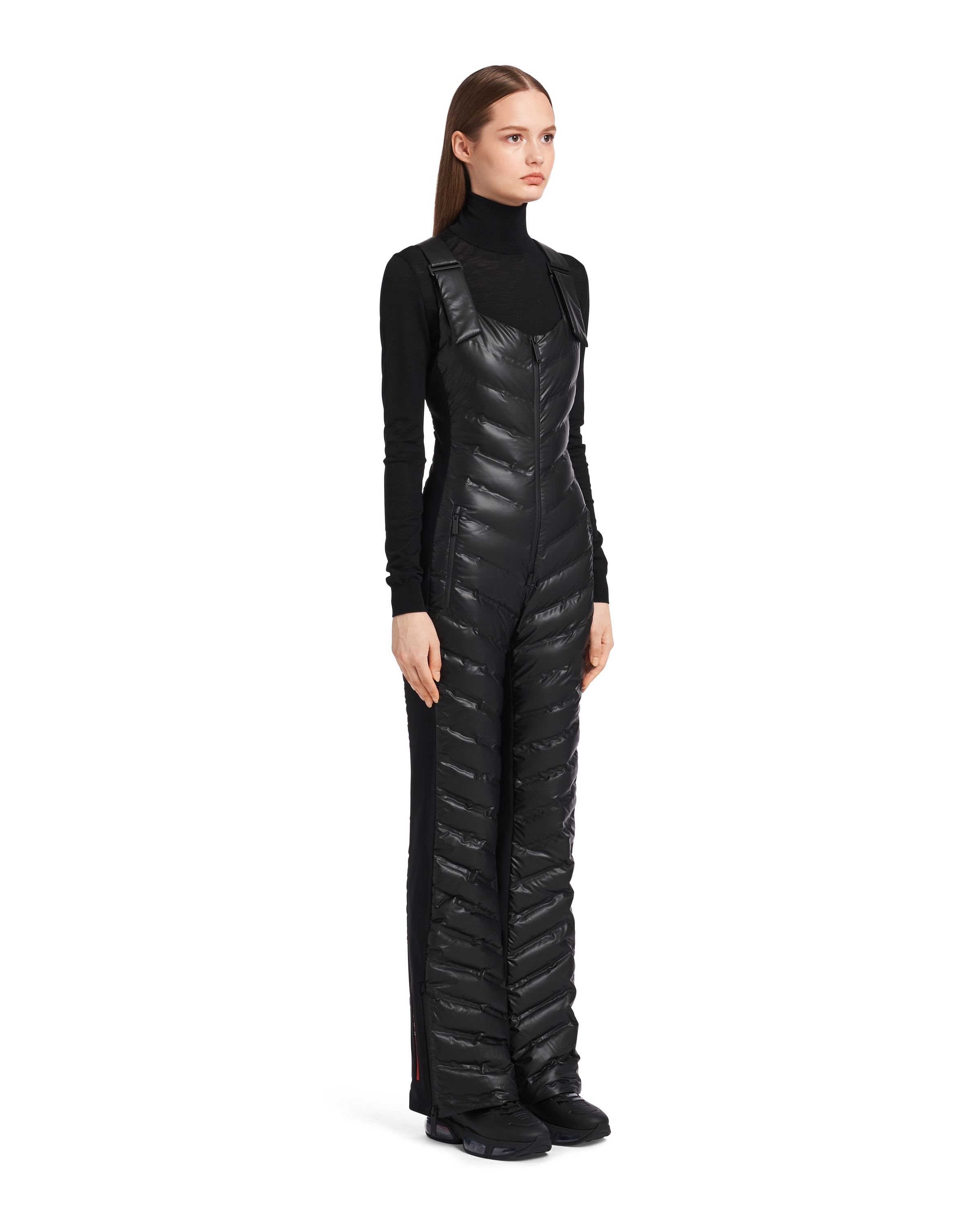 Prada Suspender Jumpsuit In Black