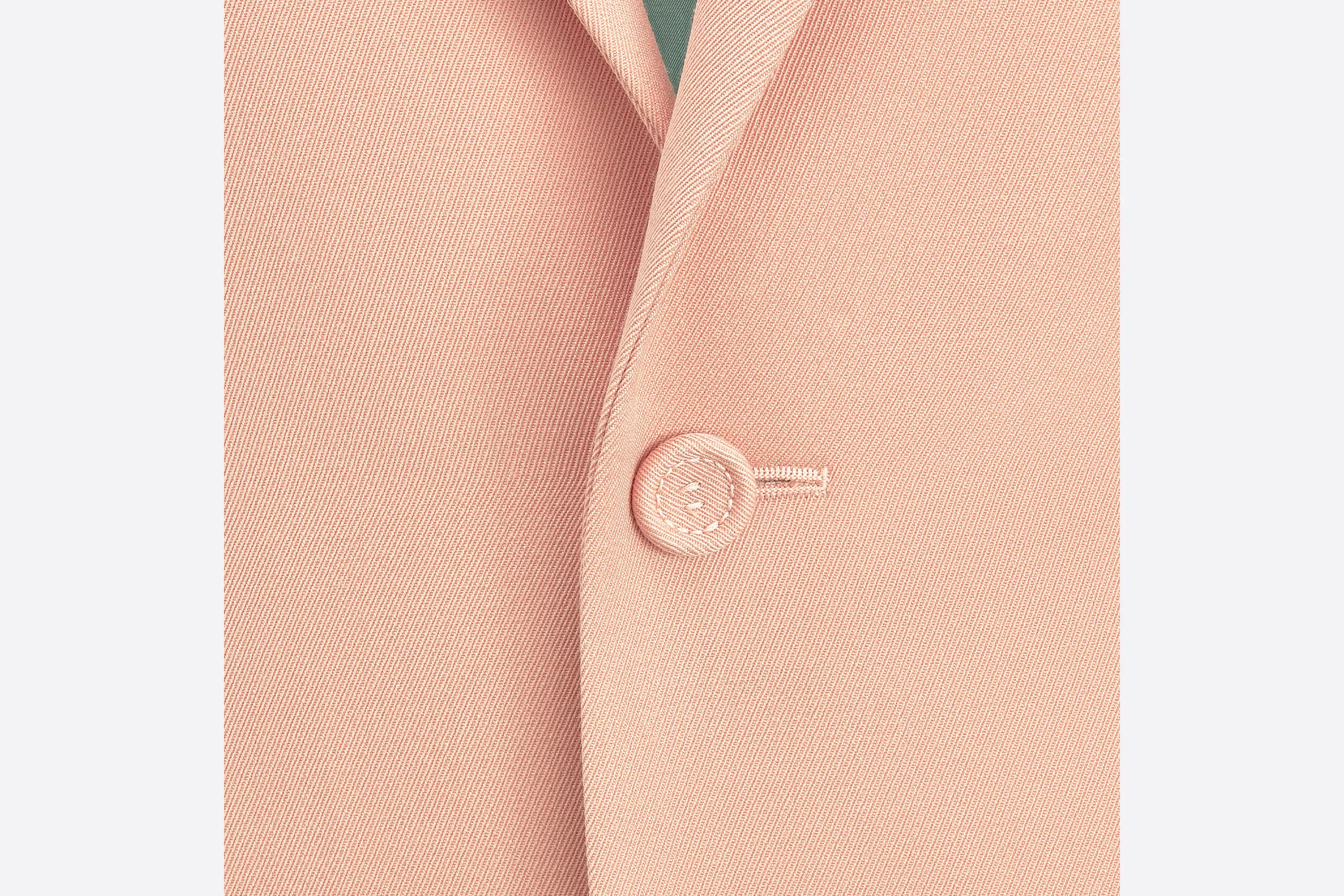 Dior Single-breasted Suit Jacket In Nude