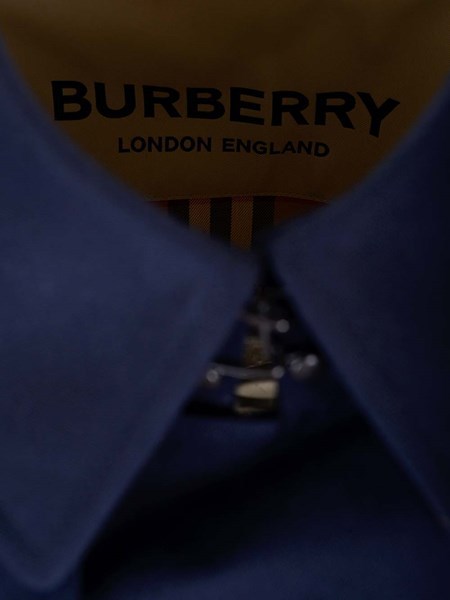 Shop Burberry Double-breasted Trench Coat In Black