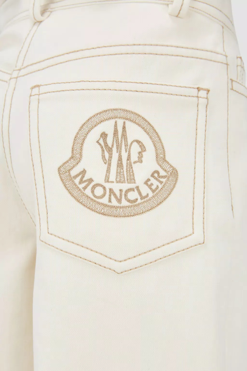 Moncler Enfant Wide Leg Pants In Nude