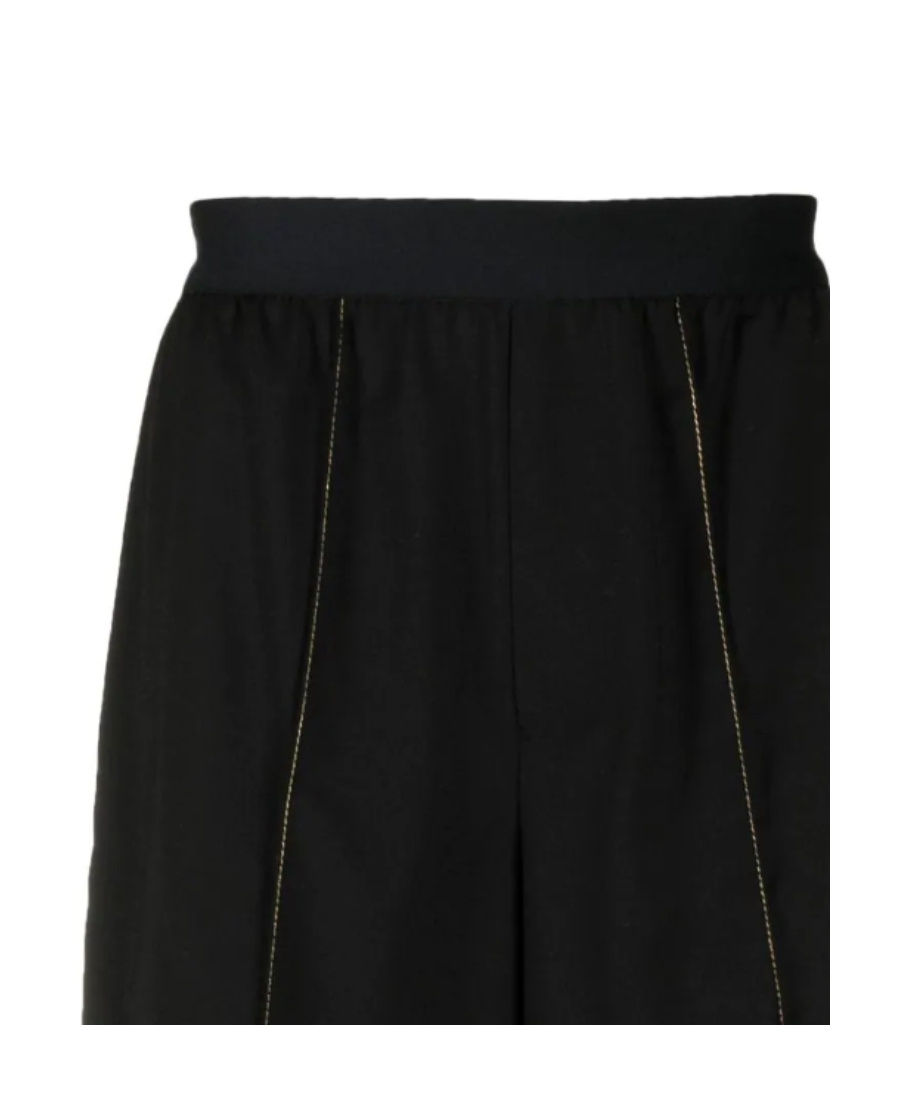 We11 Done Contrast-stitching Track Shorts In Black