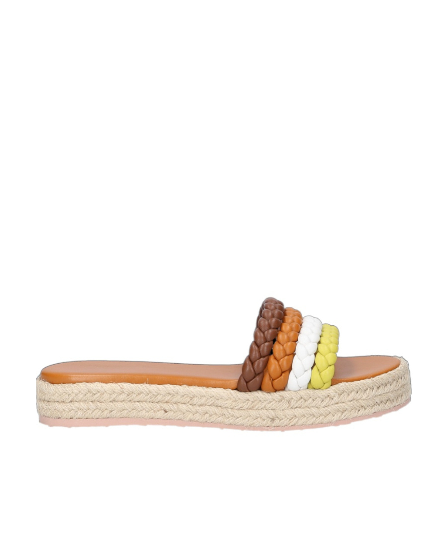 GIANVITO ROSSI LOGO SLIPPERS