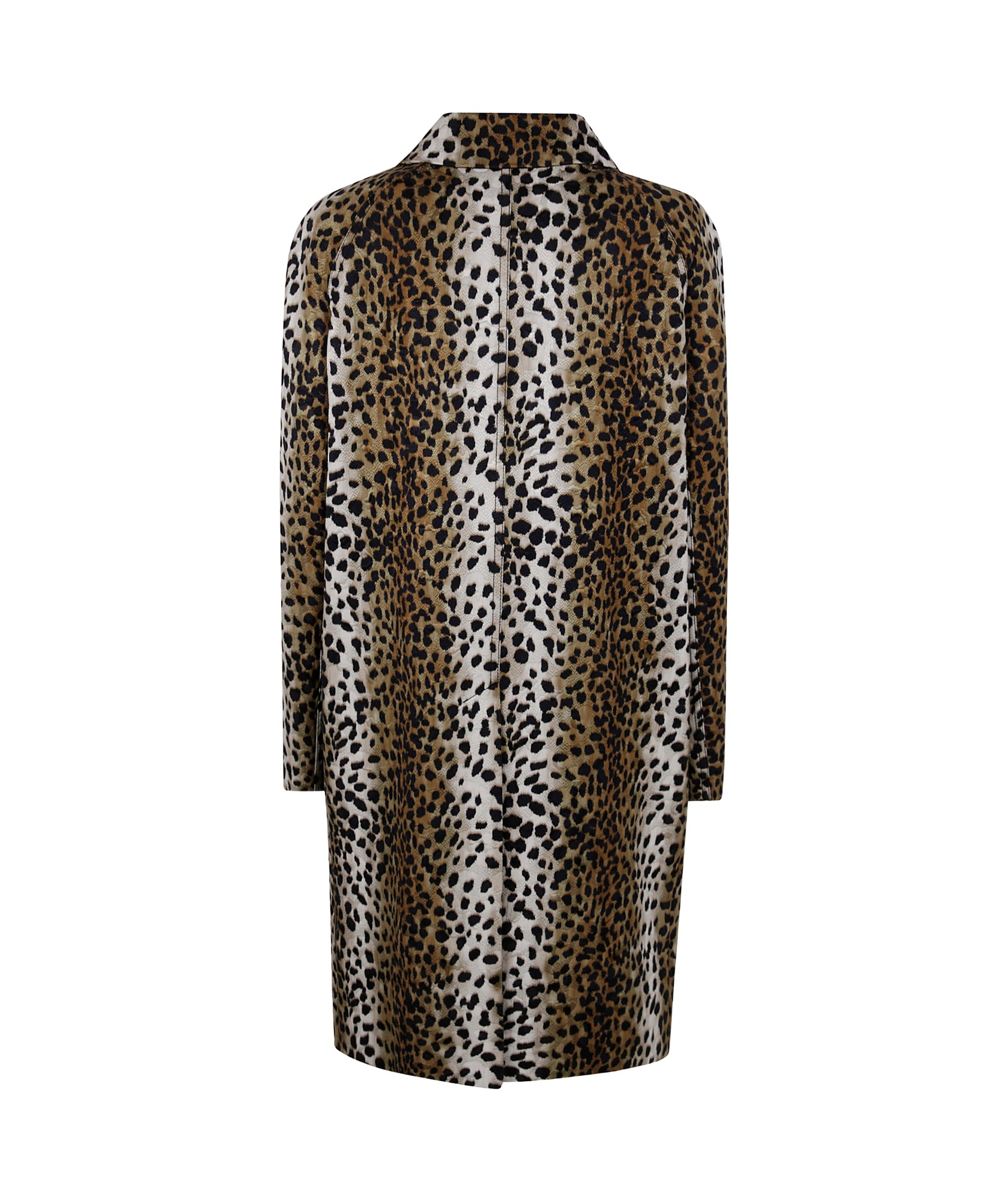 Blumarine Jacquard Prnt Coat In Black