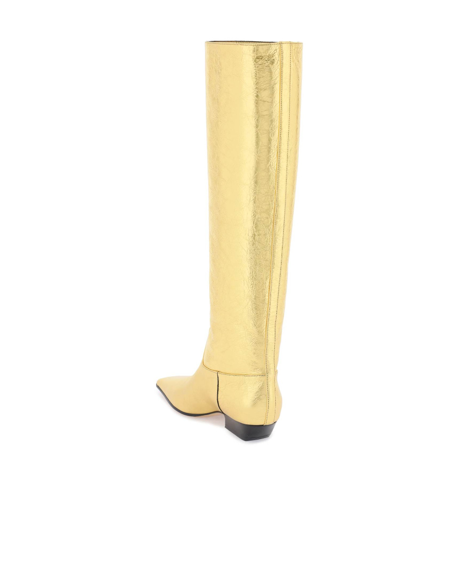 Khaite Square-headed Boots In Nude