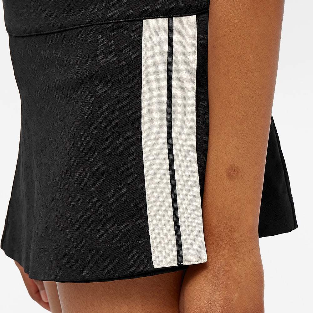 Palm Angels Leopard-print A-line Miniskirt In Black