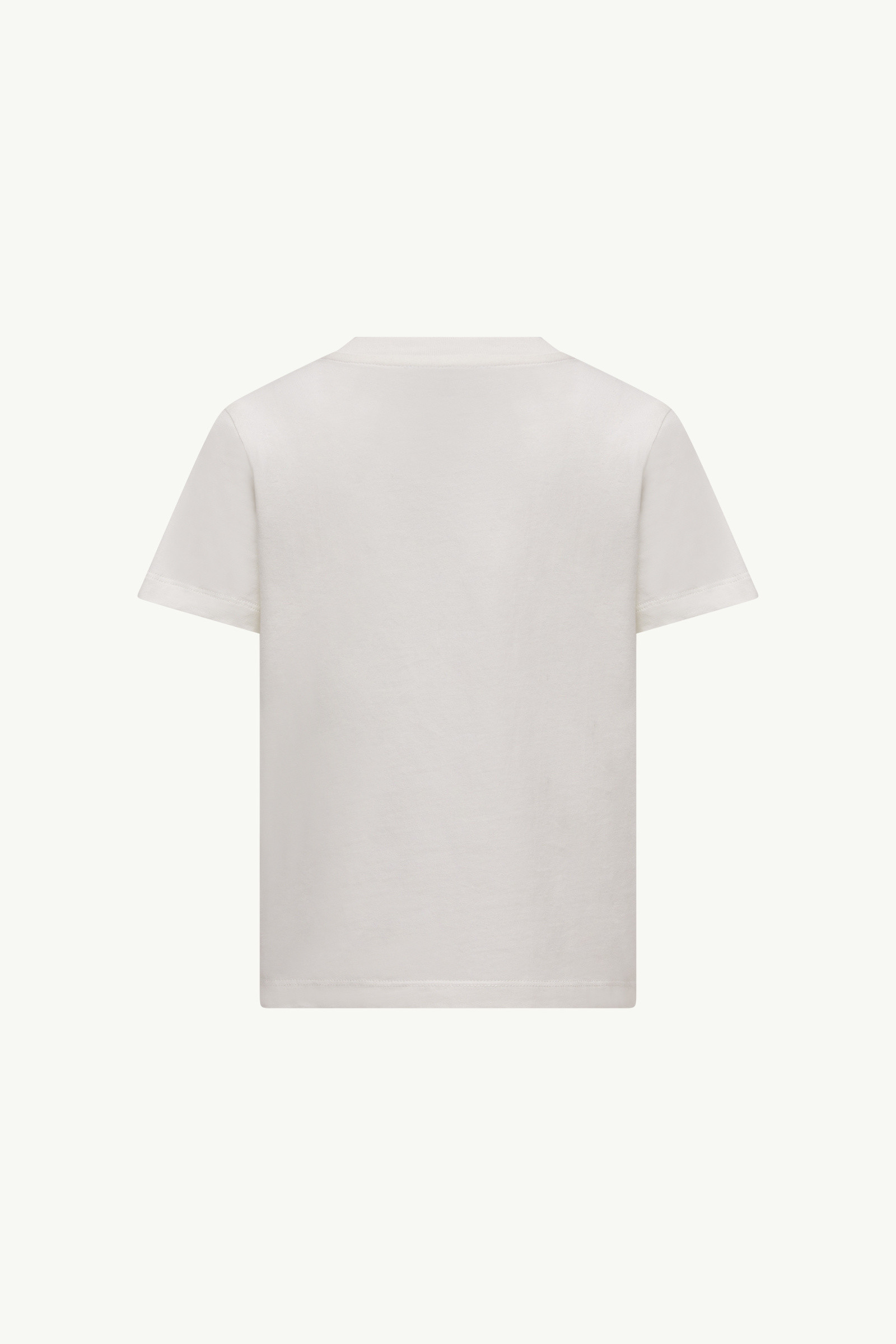 Moncler Enfant Logo Printed Crewneck T-shirt In White
