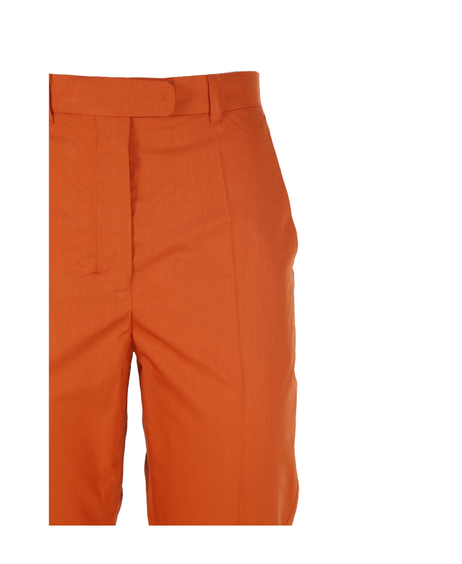 Max Mara Straight Casual Pants In Brown